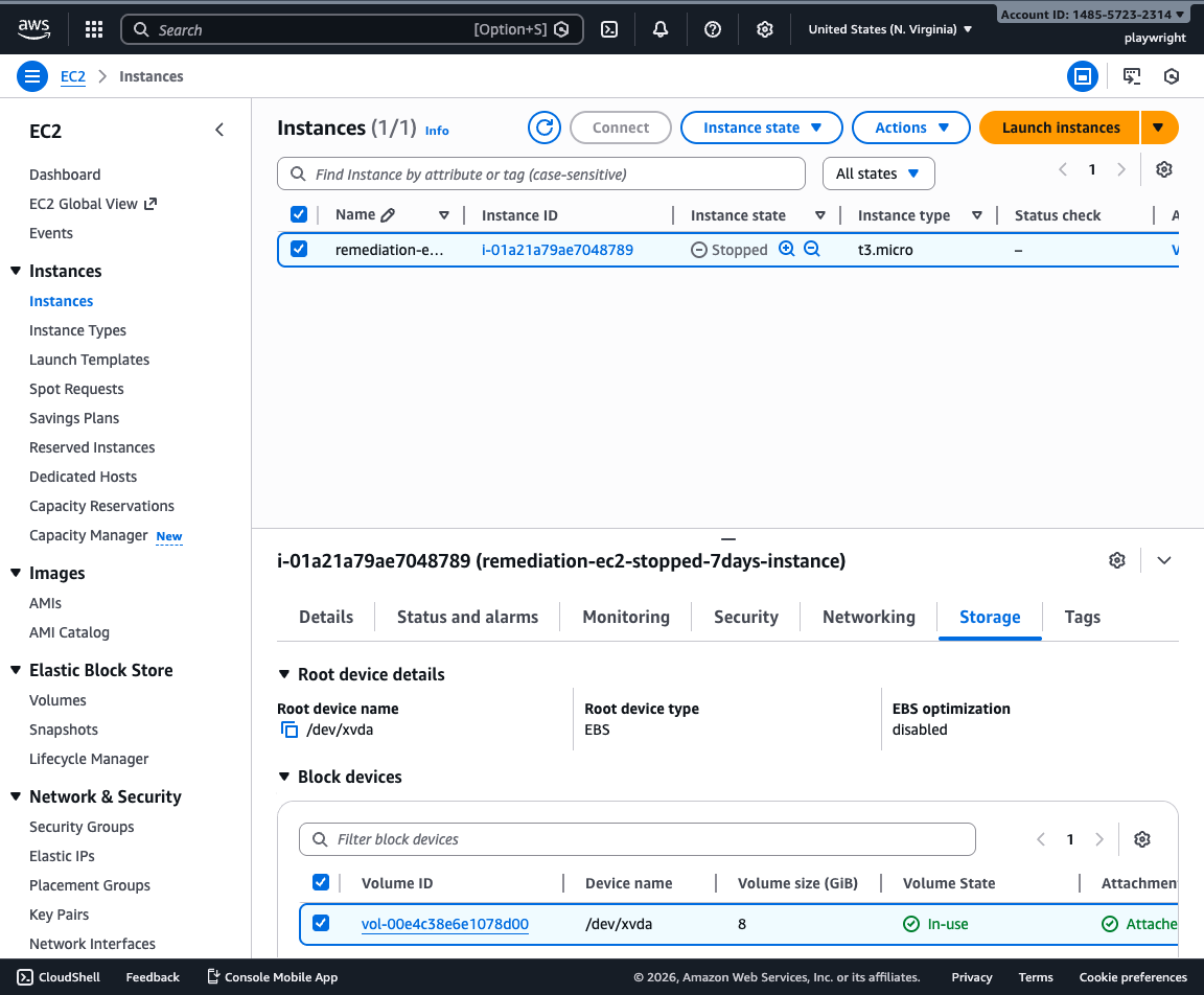 Instance Storage Details