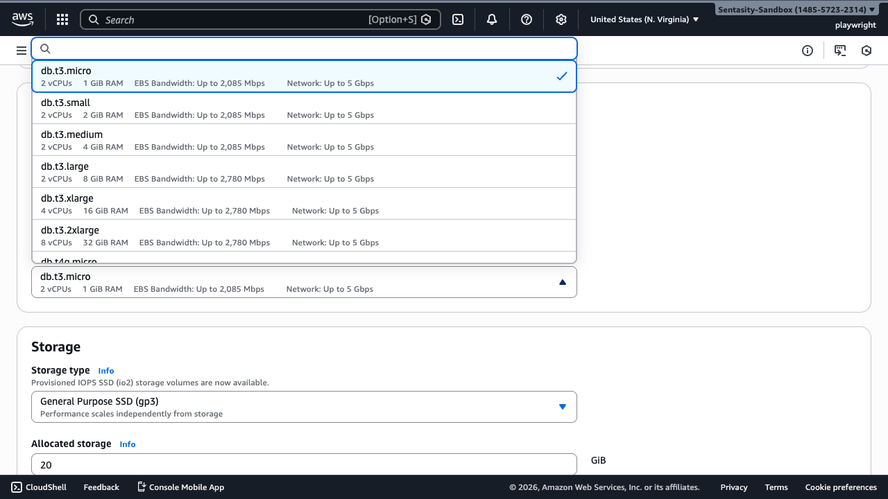 Select Instance Class