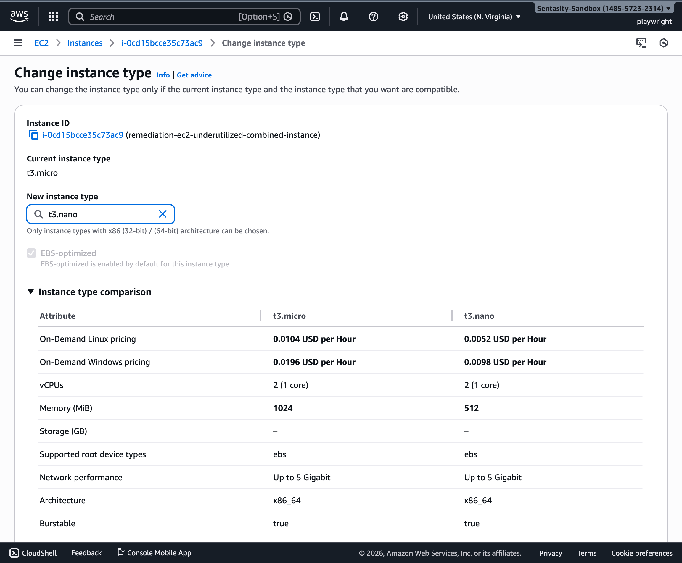 Select Instance Type