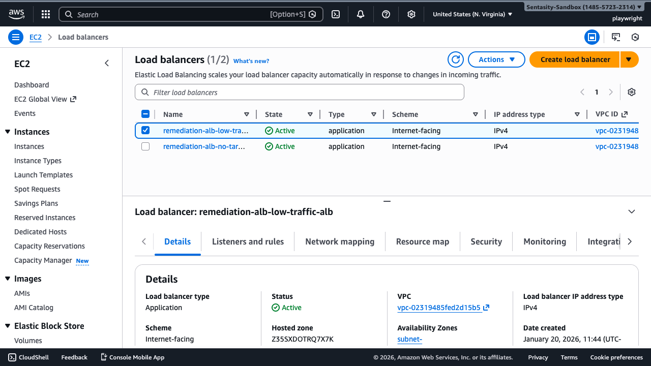Select ALB for Deletion